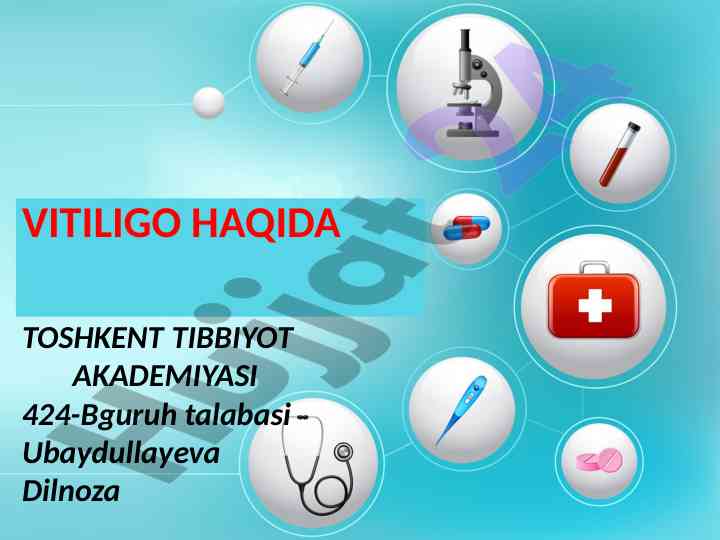 Vitiligo haqida ilmiy maqola tahlil