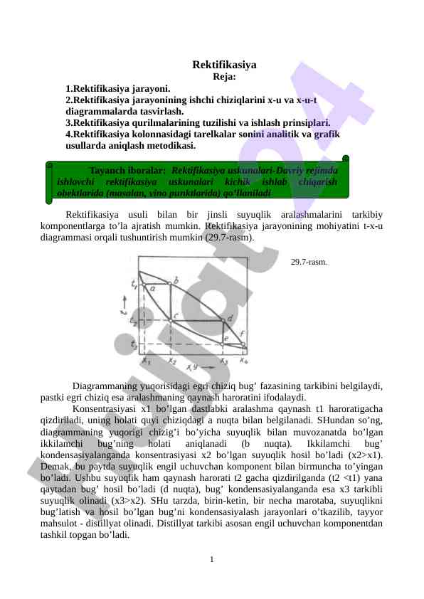 REKTAFIKATSIYA JARAYONI VA USULLARI