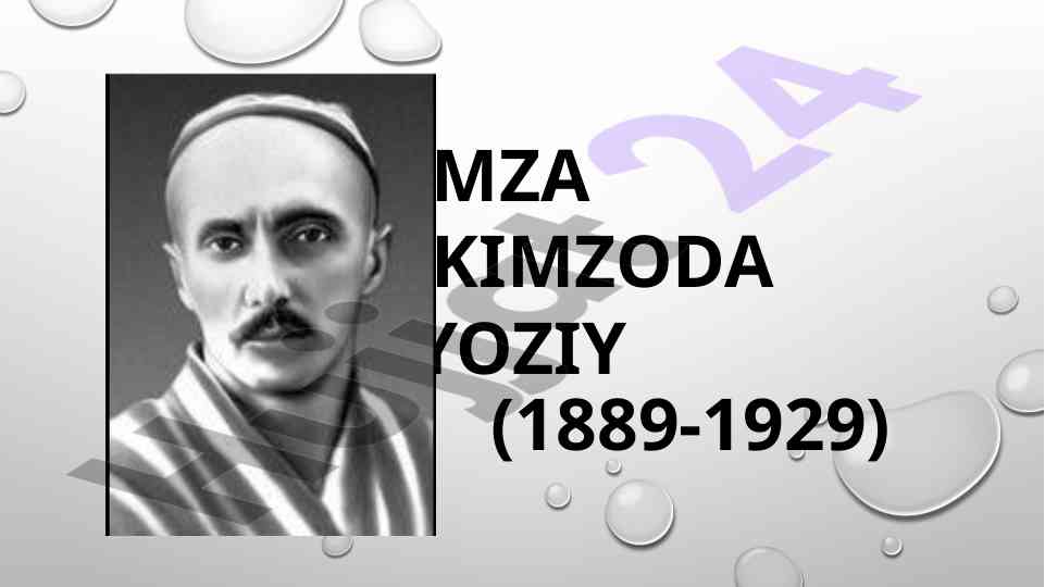 Hamza hakimzoda niyoziyning hayoti va ijodi