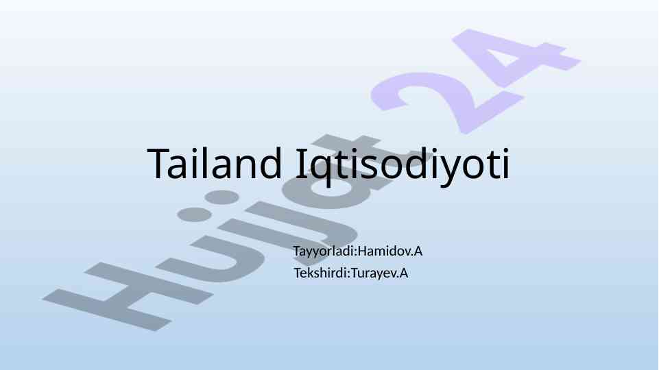Tailand iqtisodiyoti va uglerod neytralligi 2023