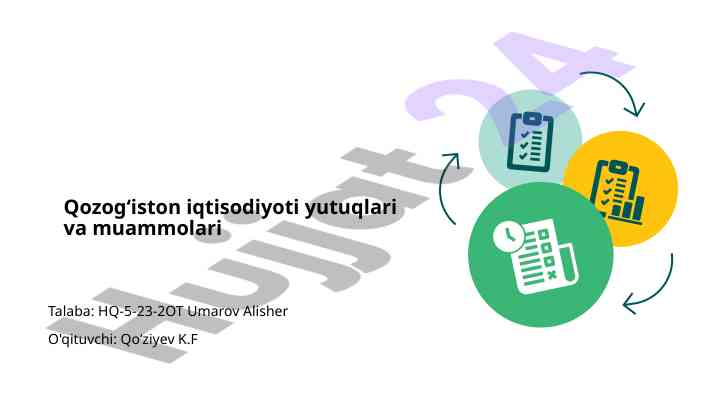 Qozogiston Iqtisodiyoti Yutuqlari Va Muammolari