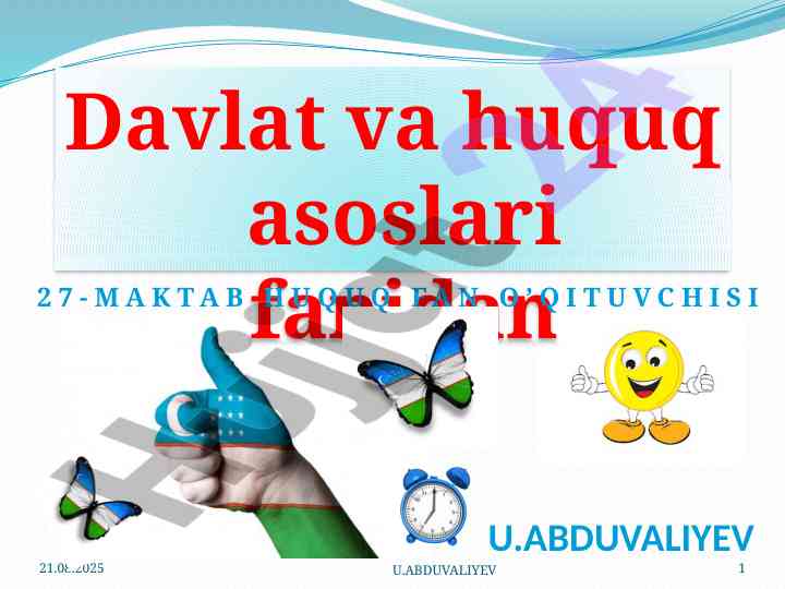 Ish vaqti va dam olish vaqti bo‘yicha ma’lumotlar