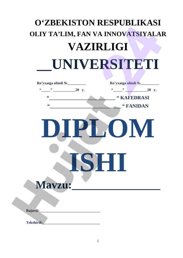 Oliy O'quv Yurtida Tarbiyaviy Ishlarni Tashkil Etish