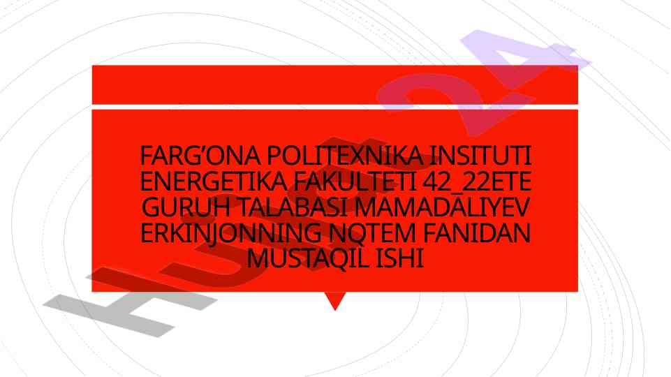 Energiyani o'zgartirishdagi muammolar tahlili