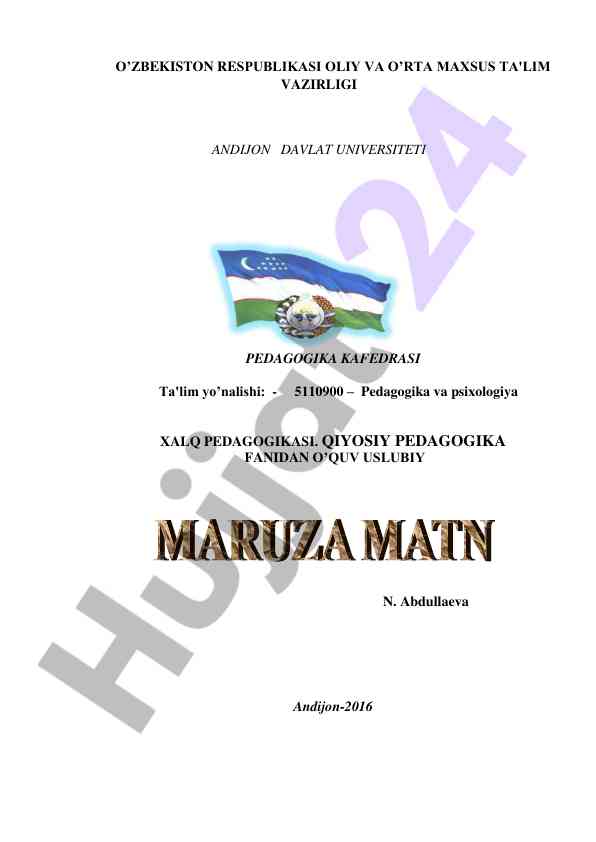 Xalq pedagogikasi va tarixiy taraqqiyot bosqichlari