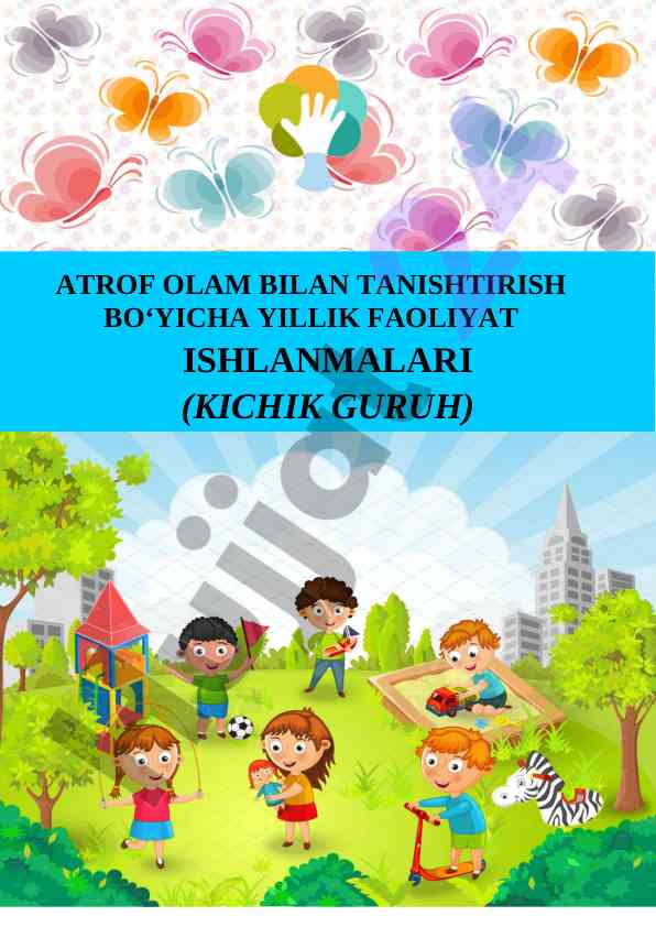 Ilk yosh guruhida ta'limiy o'yinlar taqsimoti