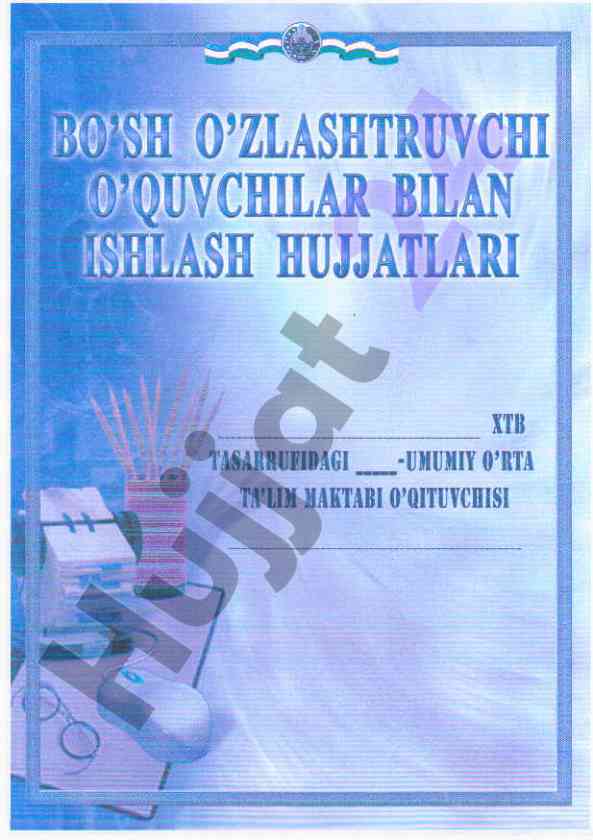 O'quvchilar bilan ishlash rejasi