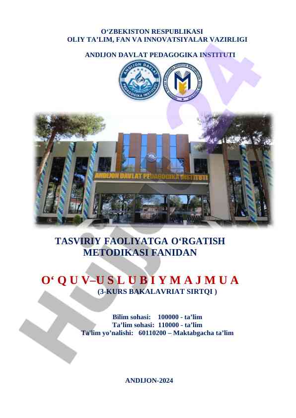 O‘quv-uslubiy majmua maktabgacha ta’lim uchun