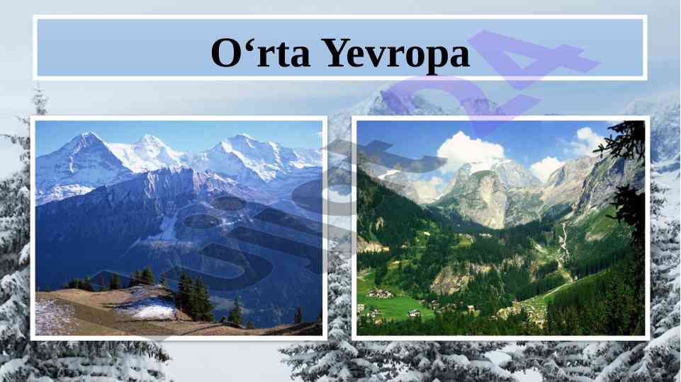 O‘rta yevropa yevrosiyo materigi tarixiy gelogiya