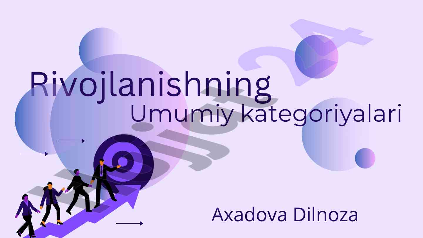 Rivojlanishning asosiy ko'rinishlari va mohiyati