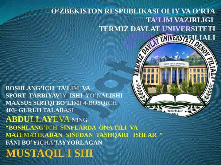 Sinfdan tashqari o‘qish uchun kitob tanlash tamoyillari