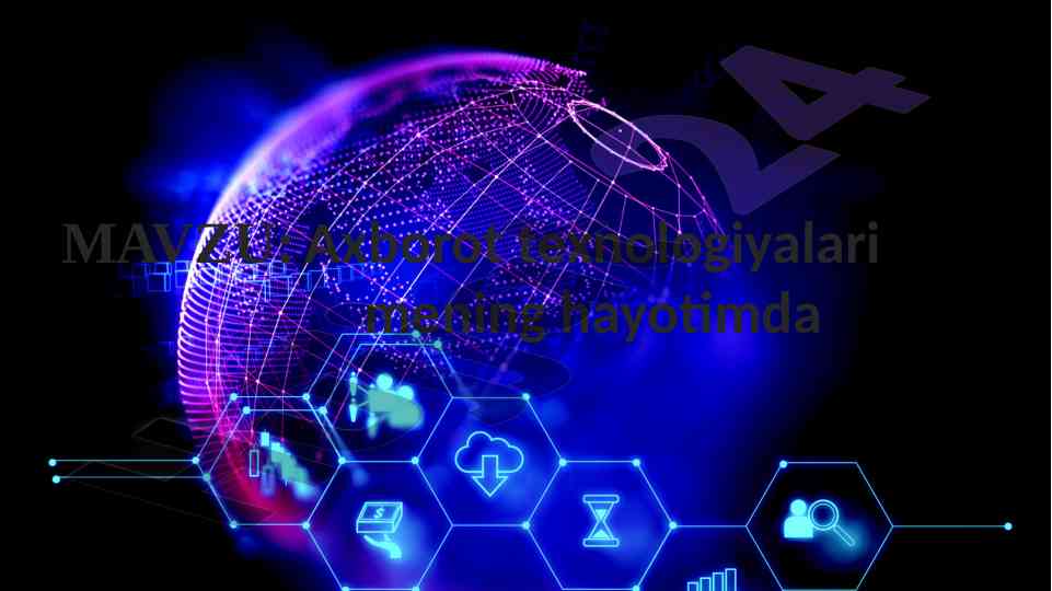 Axborot texnologiyalari mening hayotimda tarixi