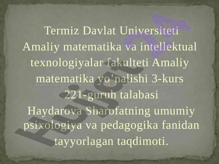 Dasturiy vositalarni didaktik imkoniyatlari