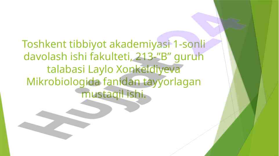 Mikrobiologiyada o‘zbek olimlarining hissasi