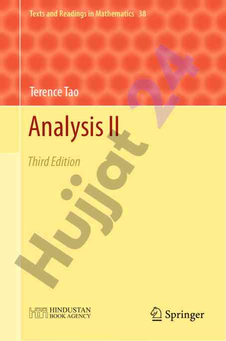 Texts and readings in mathematics vol 38 analysis ii