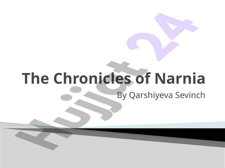 The chronicles of narnia fantasy book series overview