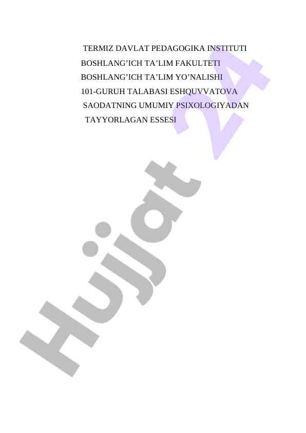 Muloqatning psixologik jihatlari haqida esse