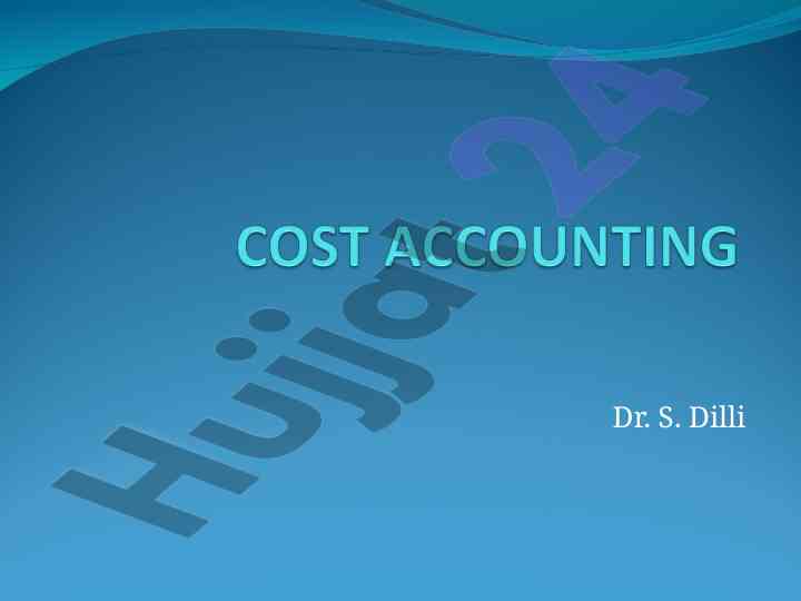 Understanding costing and cost accounting principles