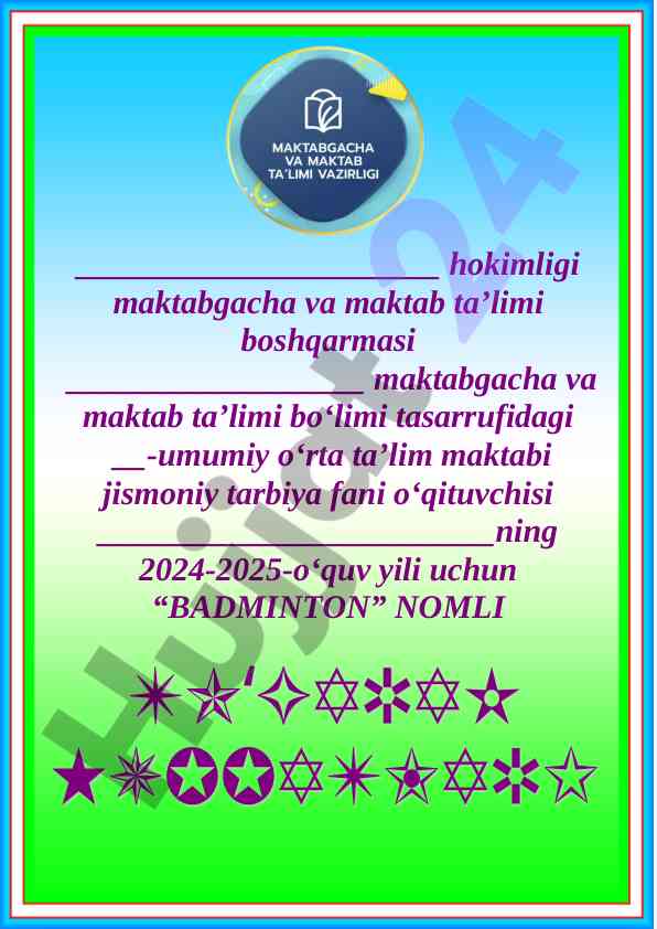 Badminton to‘garak a‘zolari haqida ma’lumotlar