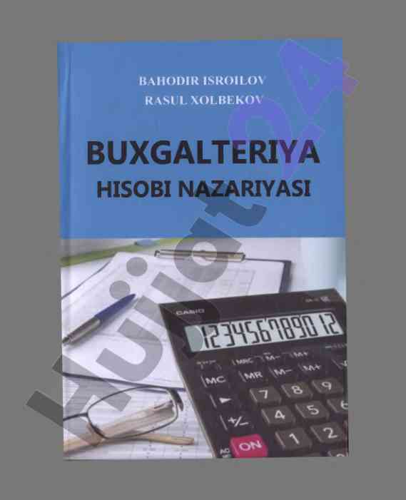 Buxgalteriya hisobi nazariyasi darsligi