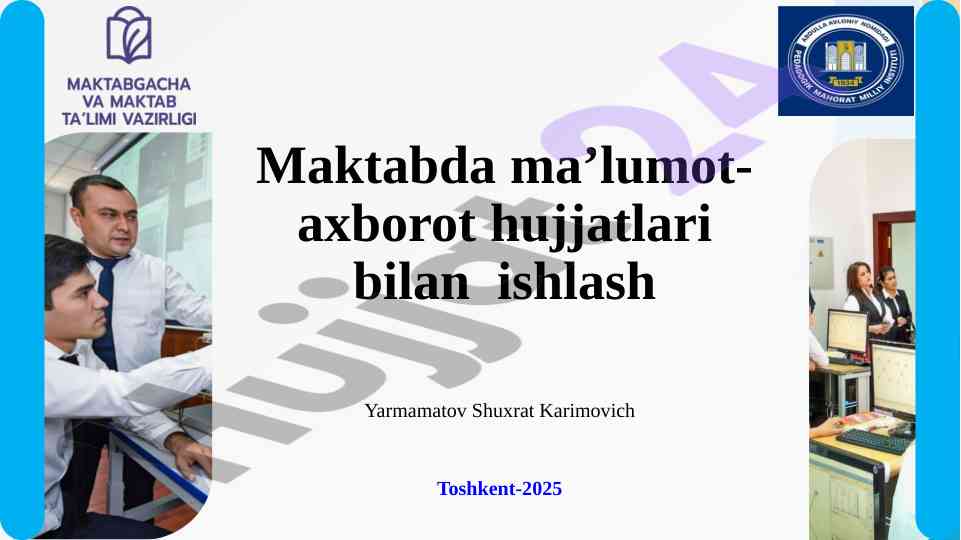 Zamonaviy ta’lim va axborot texnologiyalari