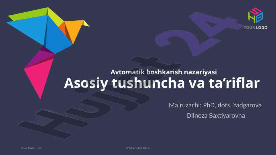 Avtomatik boshqarish nazariyasi asosiy tushuncha va ta’riflar