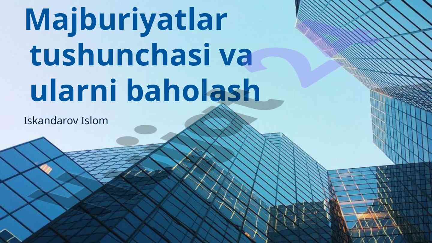 Majburiyatlar nazariyasi va asosiy tushunchalari