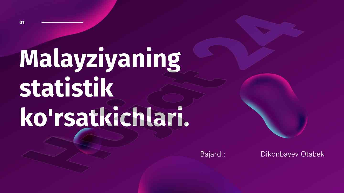Malayziya statistik ko'rsatkichlari va moliyaviy rivojlanish