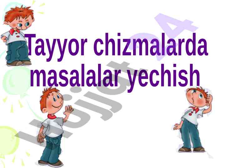 Uchburchaklar yig'indisi masalalari