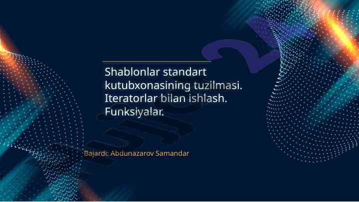 Shablonlar standart kutubxonasining tuzilmasi