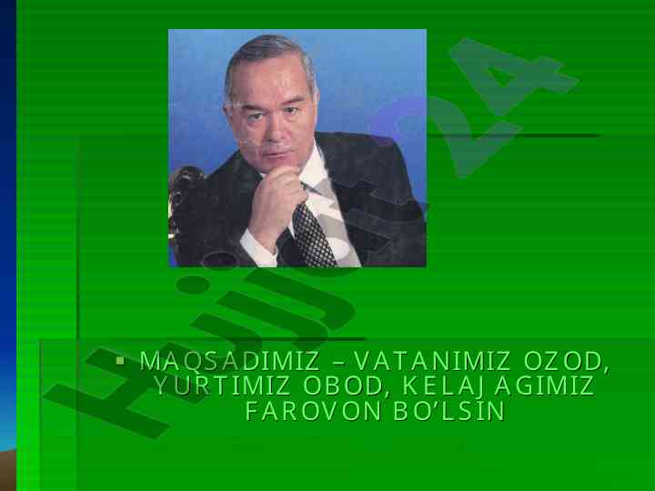 Yil fasllari haqida o’quv dars rejasi