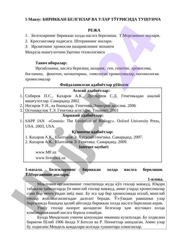 Birikkam belgilar va ular tўg'risida tushuncha