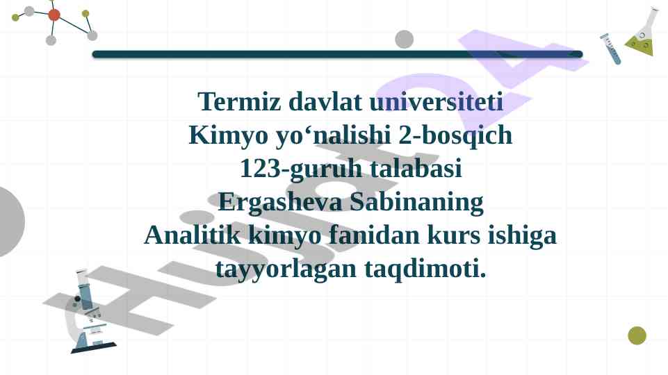 Optik analiz metodlari taqdimoti