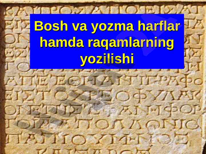 Yozuvlar rivojlanishi tarixi va alifbolar