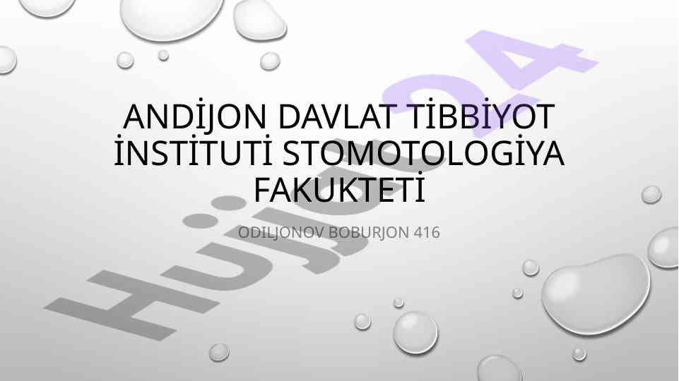 Qolip oluvchi materiallarning tasnifi va talablari