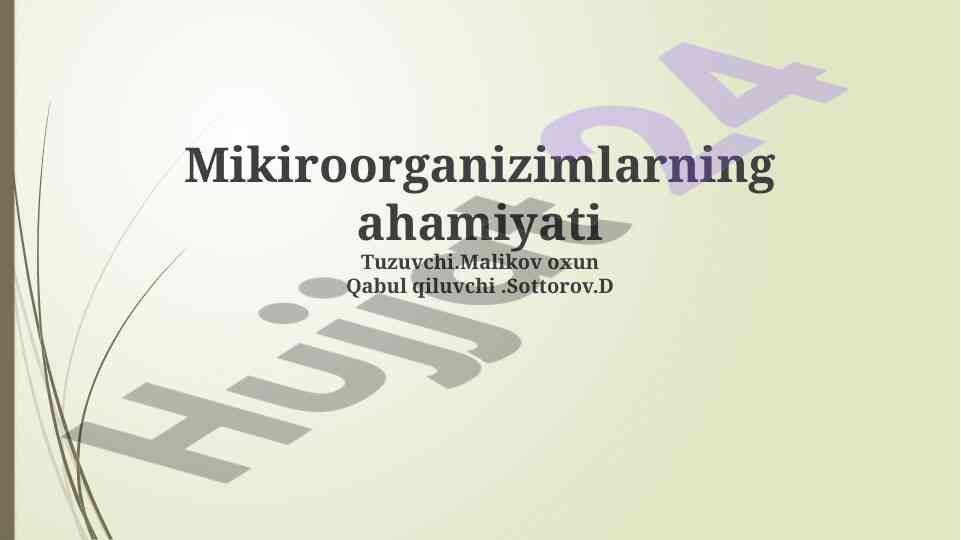Mikroorganizmlar va bioremediatsiya ahamiyati