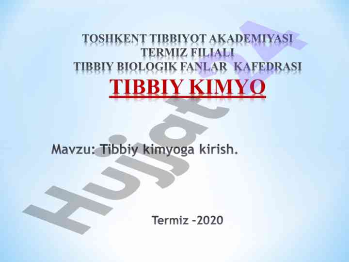 Sud tibbiyoti ekspertining kimyo faoliyati
