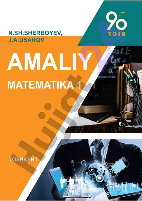 Amaliy matematika 1 o‘quv qo‘llanma toshkent 2021