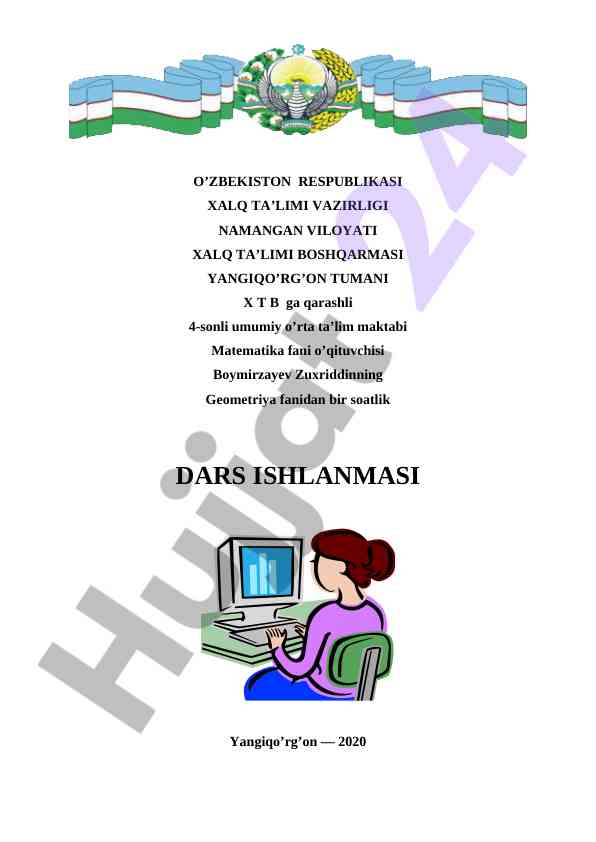 Muntazam ko’pburchaklar va aylanalar bog’lanishi