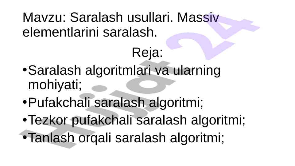 Efficient sorting algorithms and their applications