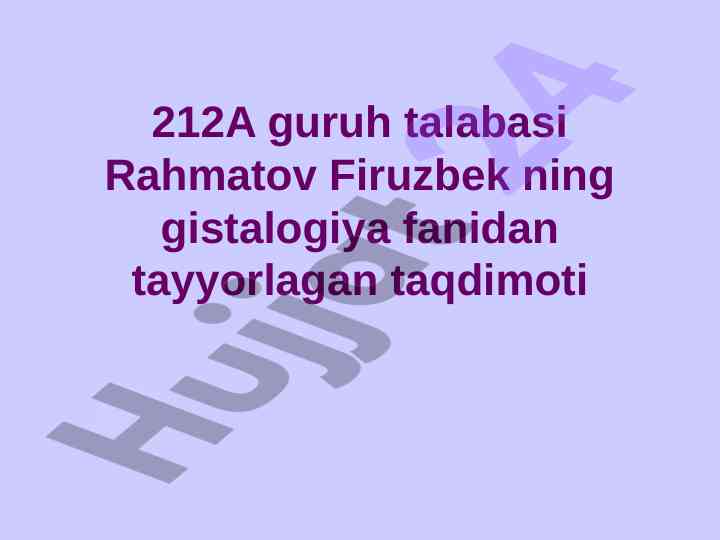 Nerv sistemasi va orqa miyya tuzilishi taqdimoti