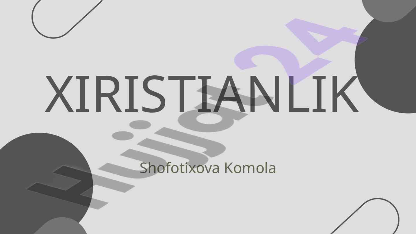 Xiristianlik: tarixiy va mifologik asoslar