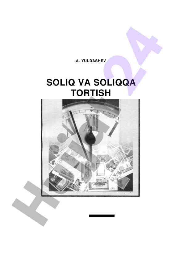 Soliq va soliqqa tortish o'quv qo'llanma