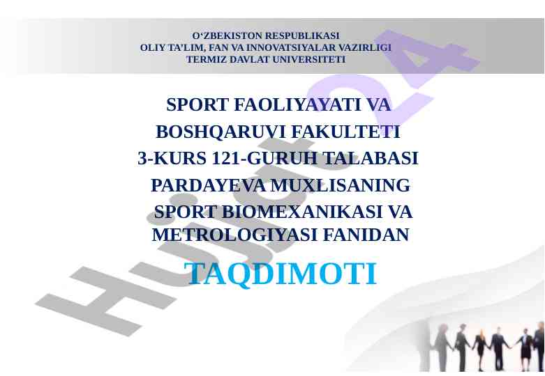 Sport biomexanikasida o‘lchov birliklari tahlili
