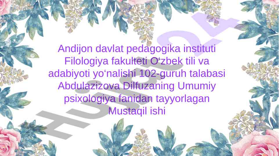 Yosh va pedagogik psixologiya fanining muammolari