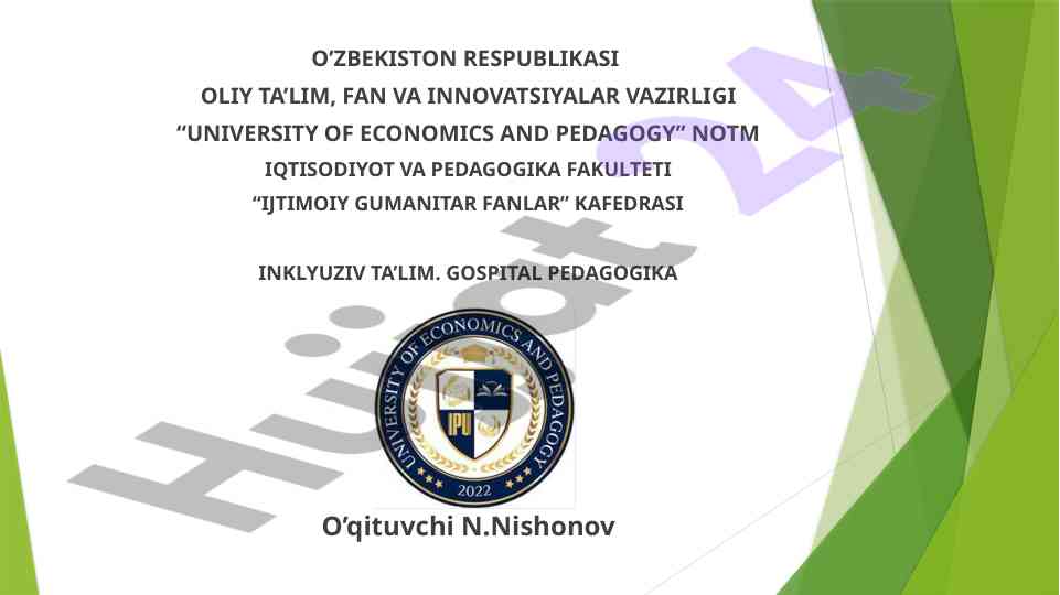 Inklyuziv ta’limda nutqida nuqsoni bo‘lgan bolalar