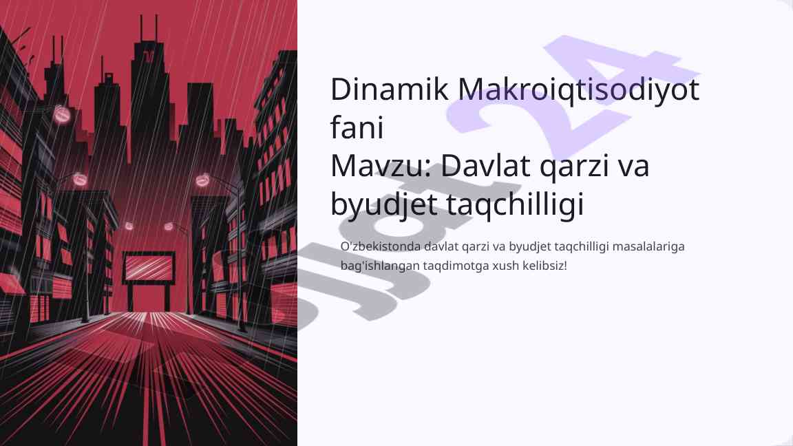 O'zbekistonda davlat qarzi va byudjet taqchilligi