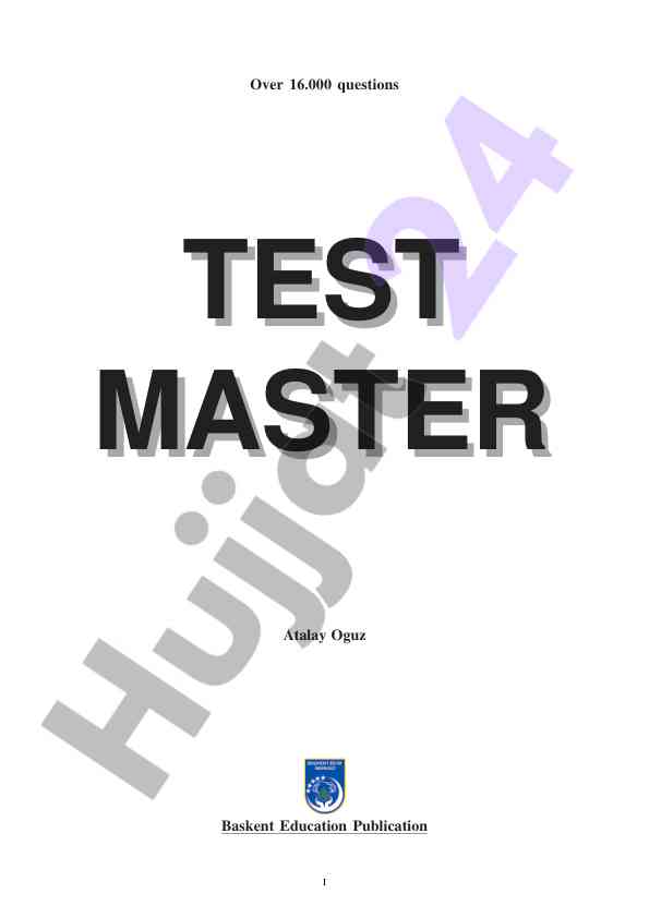 Grammar test questions compilation for all levels