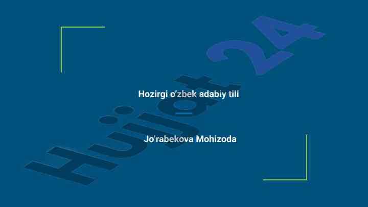 Gap va uning o'ziga xos belgilari tahlili