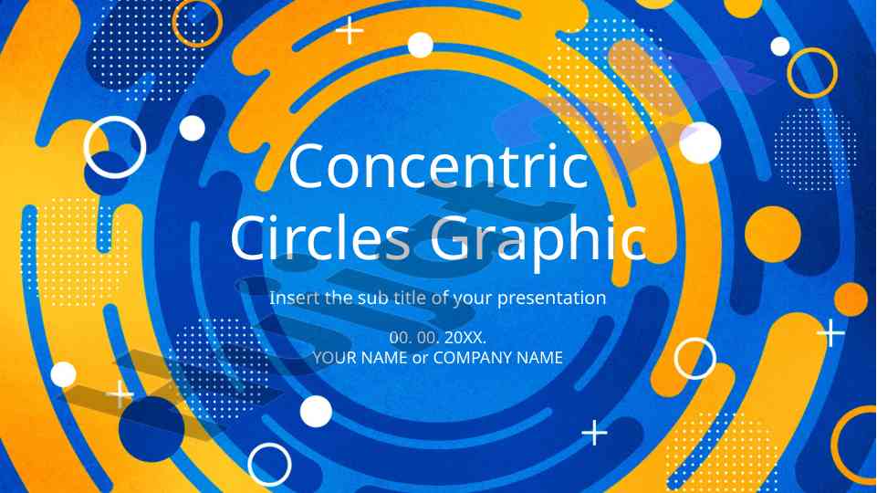 Concentric circles graphic presentation overview